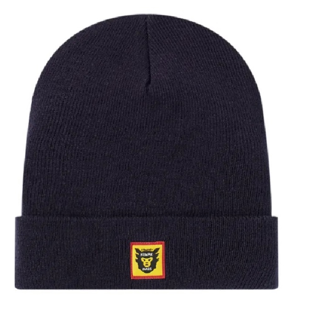 Human made face logo beanie navy